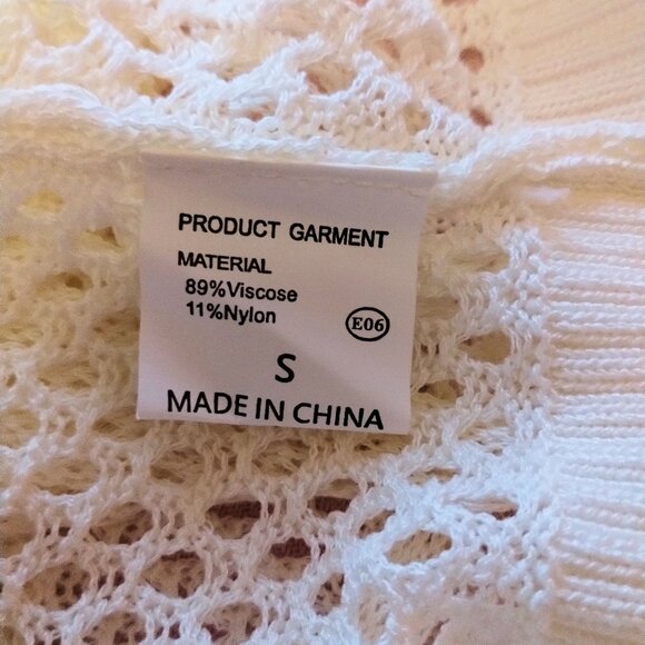 White (S) Loose Mesh Lounge Outfit - Picture 11 of 11